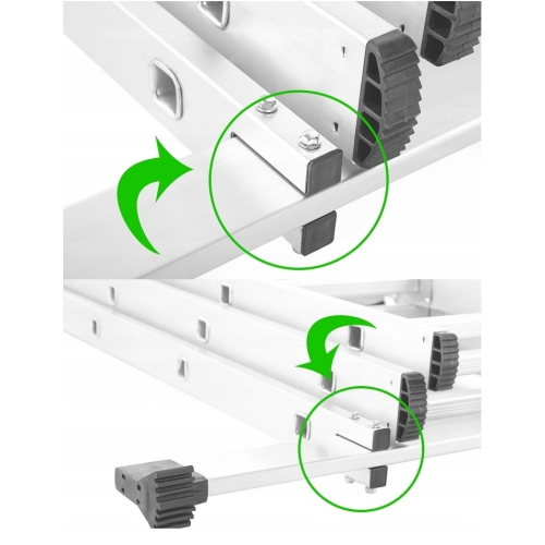 Scară puternică din aluminiu 3x12 8m universală